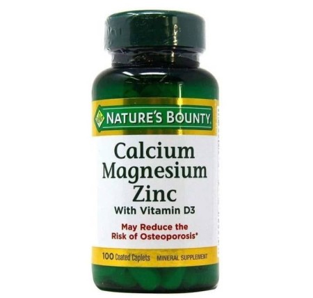 قرص کلسیم منیزیم زینک نیچرز بونتی 100 عددی Nature’s Bounty