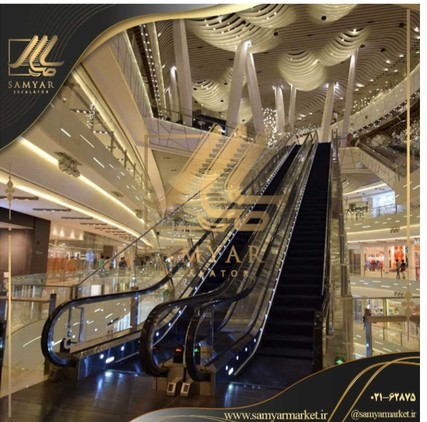 شیشه پله برقی