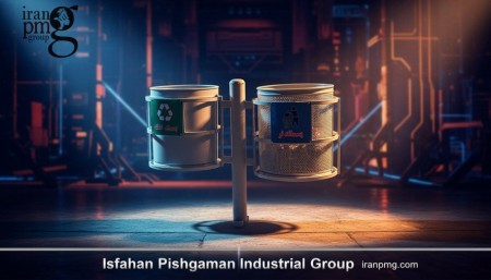 سطل زباله دو قلو خشک و تر رنگ استاتیک