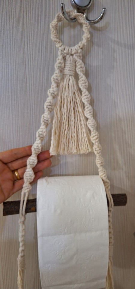 مکرومه بافی گیفت عروس  دکوراسیون تزیینی