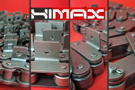 زنجیر صنعتی کانوایر HIMAX | زنجیر شاخکدار و بدون شاخک