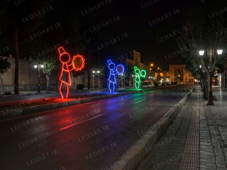نورپردازی شهری نوروز 1405 | ساخت و فروش المان‌های نوری مناسبتی