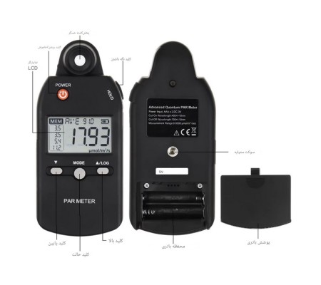 دستگاه PAR متر و آنالایزر دیجیتال نور رشد گیاه (PPFD Meter)
