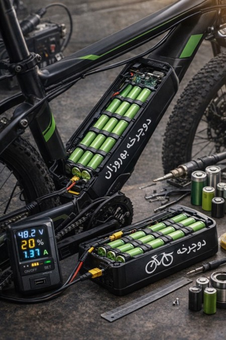 تعمیر تخصصی باتری دوچرخه برقی، پاوربانک و انواع باتری‌های شارژی