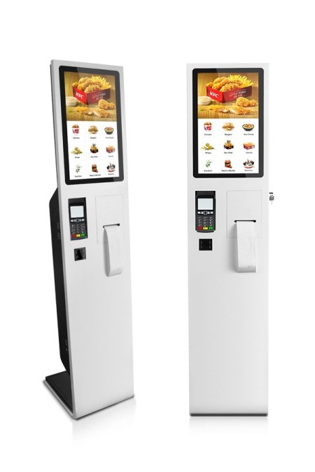 22-Inch Smart Restaurant Stand | Automatic Order Registration Kiosk