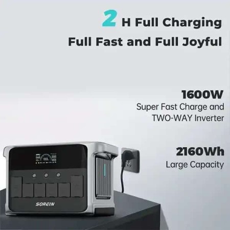 پاوراستیشن و پاوربانک سورین مدل Sorein P2400 Portable Power Station 2400W 2160Wh LiFePO4