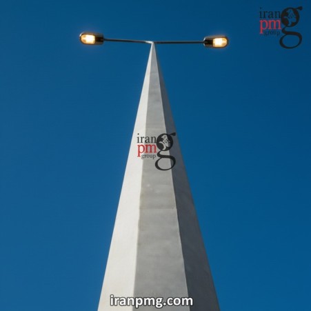 پایه چراغ روشنایی چند وجهی ،لوله ای ،تلسکوپی ، گالوانیزه
