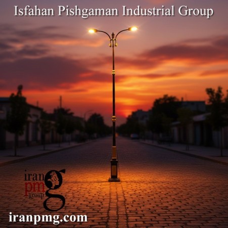 پایه چراغ روشنایی چند وجهی ،لوله ای ،تلسکوپی ، گالوانیزه