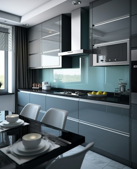 قیمت درب فریم لس شیشه ای کابینت (دکوفیکس) 1405 + محاسبه