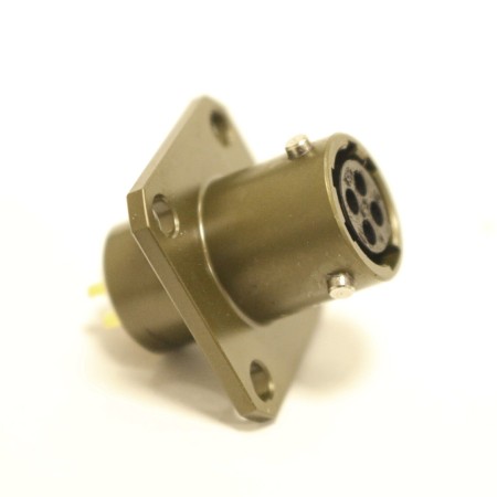 کانکتور قفل شو 4 پین تابلویی فلنچ دارسایز8  مدل MS3112E 8-4