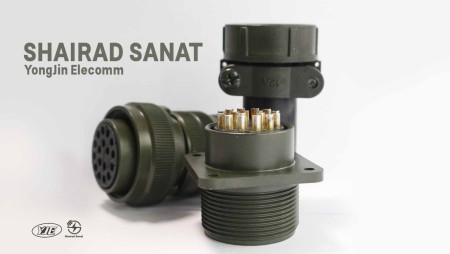 کانکتور پیچی17 پین تابلویی فلنچ دارسایز20