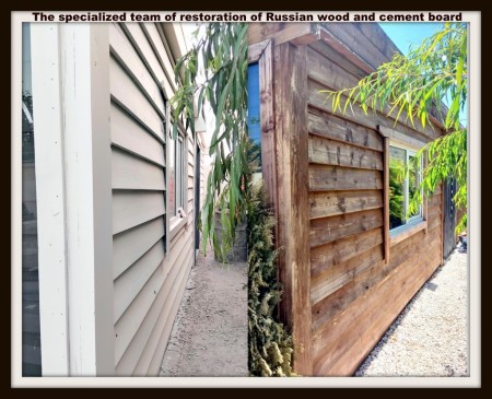 Renovation, Repair, and Repainting of Kitchen Cabinets and Entrance Doors.