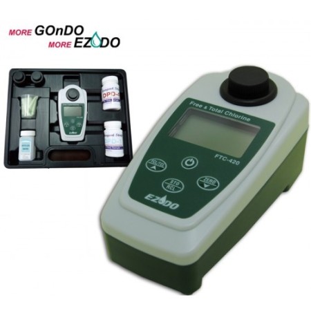 کلرسنج دیجیتال EZDO FTC-420 با دقت 0.01 ppm ساخت ازدو تایوان