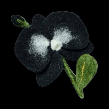 Orchid Felt Brooch Design 3 by Horflat