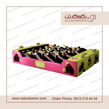 کارتن بادمجان صادراتی ، لیبل بادمجان