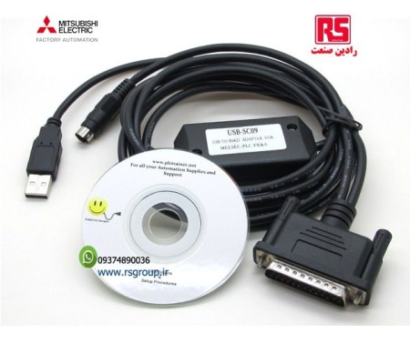 فروش کابل برنامه نویسی پی ال سی میتسوبیشی FX3U