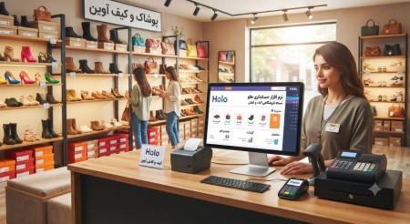 نرم افزار حسابداری هلو مخصوص فروشگاه کیف و کفش