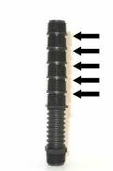 Cut polyethylene riser (CUT OFF)