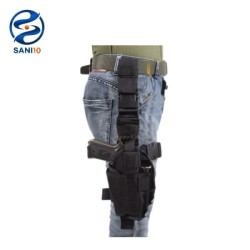 Leather sheath under the leg