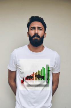 تی شرت تمام نخ آستین کوتاه یقه گرد