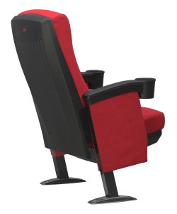 Cinema chair with popcorn handle