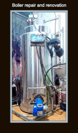 Manufacture and repair of boilers, burners and hot air furnaces.