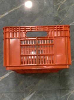 25 kg plastic basket for chicken and meat, suitable for cold storage and slaughterhouse