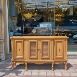 Deer-colored Woven Self-colored Console Table
