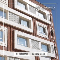 نمای مشبک بتنی جی آر سی