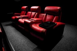 Home Theater with Fully Electric Smart Recliners Deluxe Model