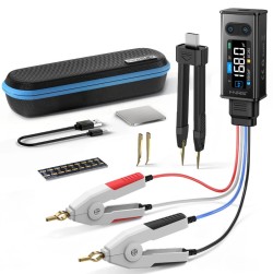 تستر قطعات SMD و LCR متر انبری FNIRSI مدل LCR-ST2 Plus با قابلیت تست ESR (100 کیلوهرتز)