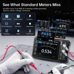 مولتی‌متر سه‌کاره FNIRSI مدل TMP-610S
