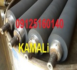 Vulcanized rubber, rollers, plain and fluted