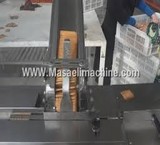 Packaging machine for chocolate waffles