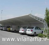 The implementation of parking with a roof upvc realized the full