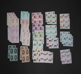 150 blocks stamps seal intact between the years of 45 to 57