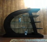 A stylish buffet, lighting