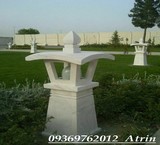 پایه چراغ سنگی