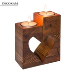 جاشمعی تمام چوب دکوکام، طرح قلب