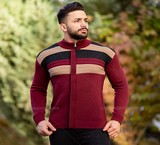 بافت مردانه Zima مدل E7074 (زرشکی) + ارسال به همه جا