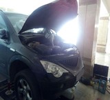 Swap the spark plugs, motor Ssangyong in place