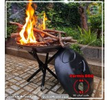 Barbecue stove and parmesan grill