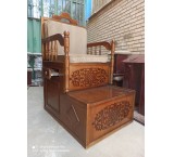 All-small pulpit, board pulpit, all-walnut pulpit