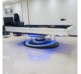فروش میز بیلیارد ایتبال مدرن طرح کهکشانی با نورپردازی با لوازم کامل بازی