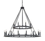 Modern and sporty chandeliers produced with profile material and wood