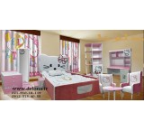 تخت خواب دخترانه ساده و شیک-برند دلونا