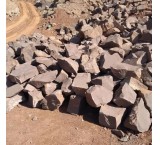 Building foundation with rubble stone
