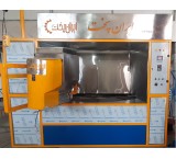 Automatic sandblasting machine with cast iron and sand baking bed