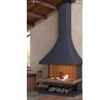 Production of hanging fireplace, BLUE FIRE
