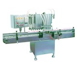 Fully automatic cylinder and piston filler with 2 to 6 nozzles